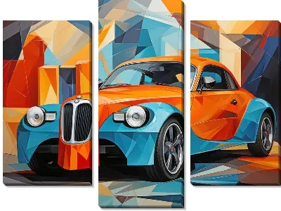 Модульная картина BMW art №42