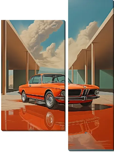 Модульная картина Винтажный БМВ