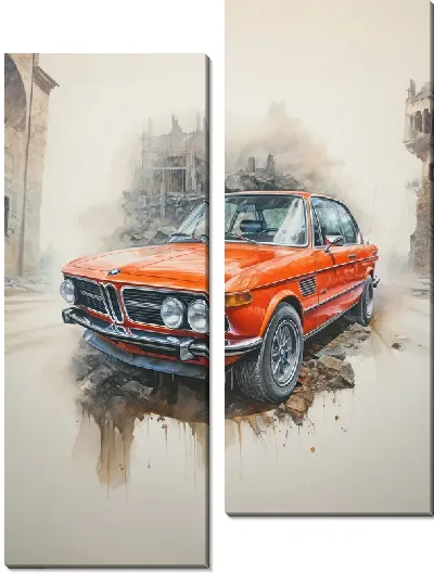 Модульная картина BMW art №54