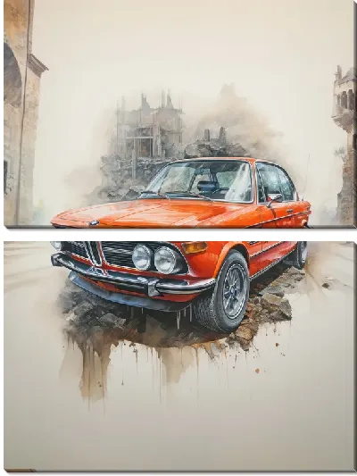 Модульная картина BMW art №54