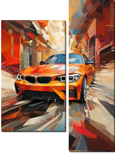 Модульная картина BMW art №58