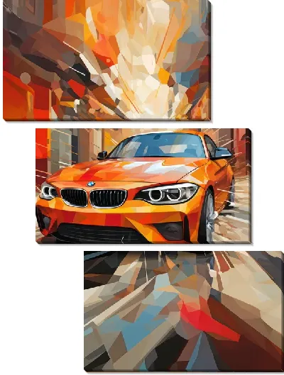 Модульная картина BMW art №58