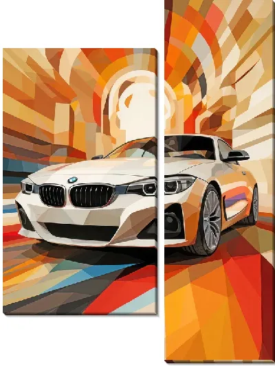 Модульная картина BMW art №59