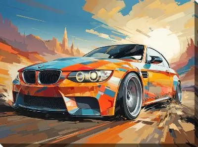 Картина маслом BMW art №61