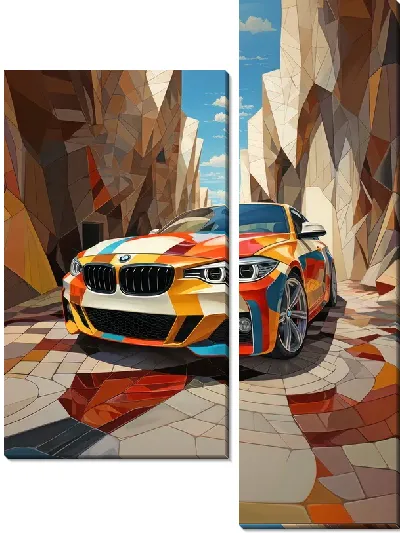 Модульная картина BMW art №63