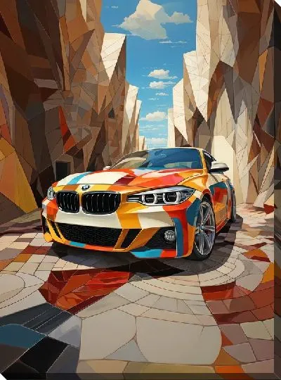 Картина маслом BMW art №63