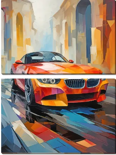 Модульная картина BMW art №67