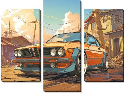 Модульная картина BMW art №669