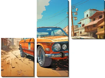 Модульная картина BMW art №70
