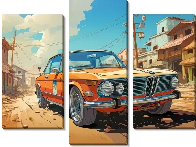Модульная картина BMW art №70