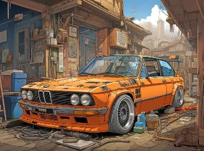 Плакат BMW art №73