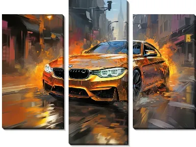 Модульная картина BMW art №75