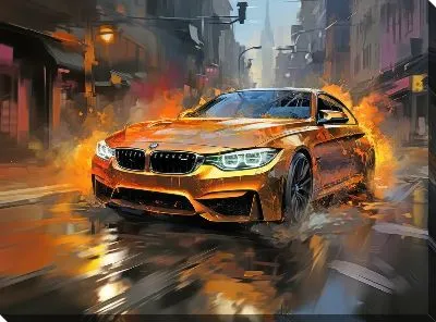 Картина маслом BMW art №75