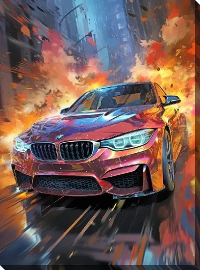 Картина маслом BMW art №76
