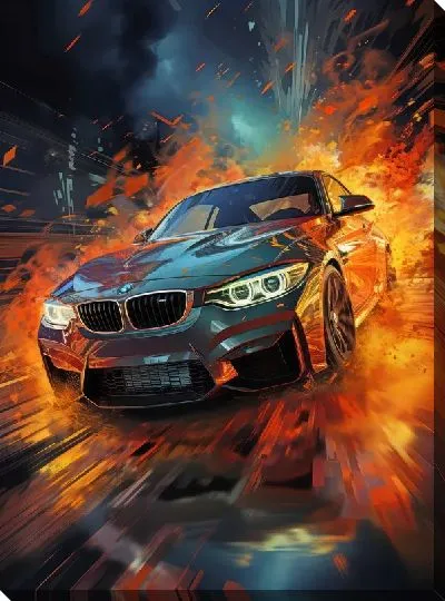 Картина маслом BMW art №78