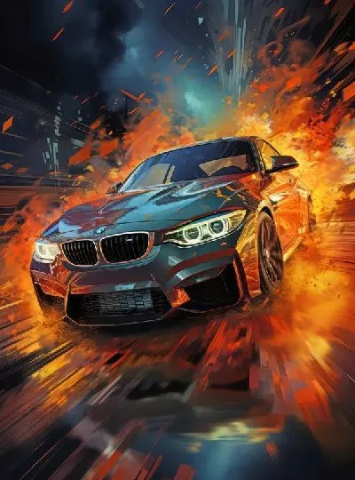 Плакат BMW art №78