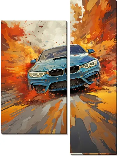 Модульная картина BMW art №79