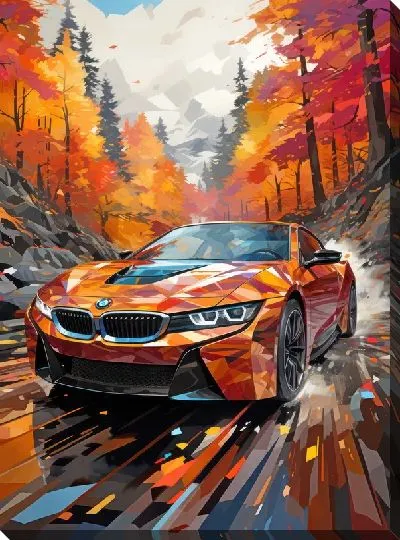 Картина маслом BMW art №80