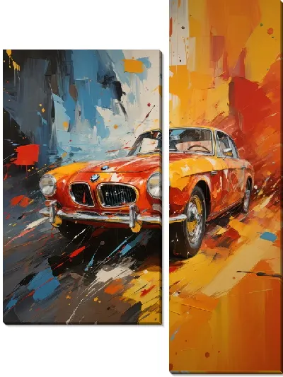 Модульная картина BMW art №82