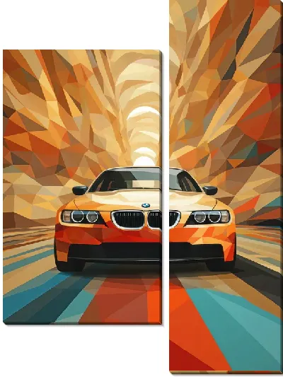 Модульная картина BMW art №84