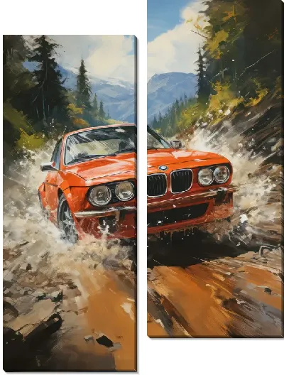 Модульная картина BMW art №87