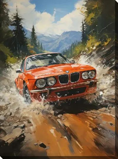 Картина маслом BMW art №87