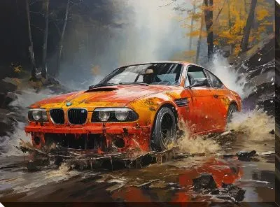 Картина маслом BMW art №89