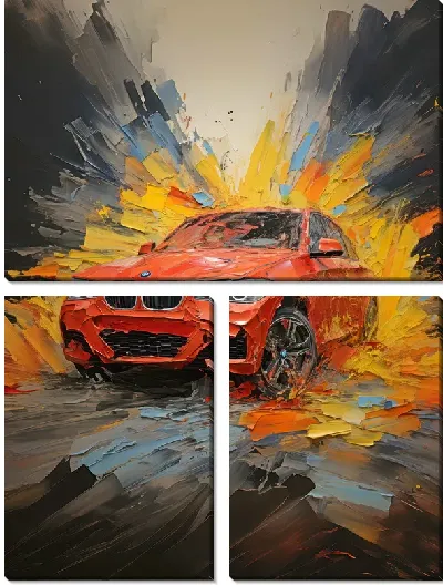 Модульная картина BMW art №92