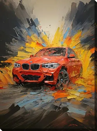 Картина маслом BMW art №92