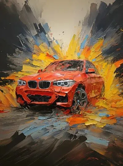 Плакат BMW art №92
