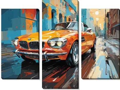 Модульная картина BMW art №97