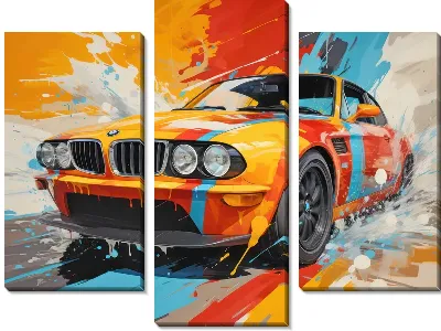 Модульная картина BMW art №101