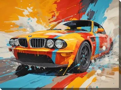 Картина маслом BMW art №101