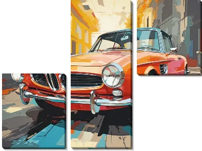 Модульная картина BMW art №102