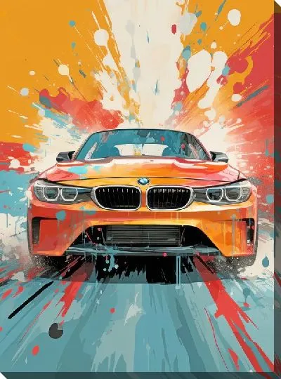 Картина маслом BMW art №103