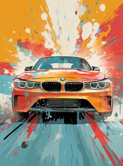 Плакат BMW art №103