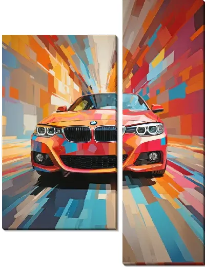 Модульная картина BMW art №104