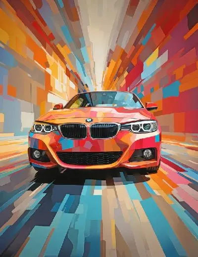 Плакат BMW art №104
