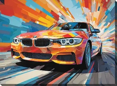 Картина маслом BMW art №105