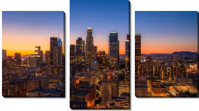 Модульная картина Вечерний Лос-Анджелес