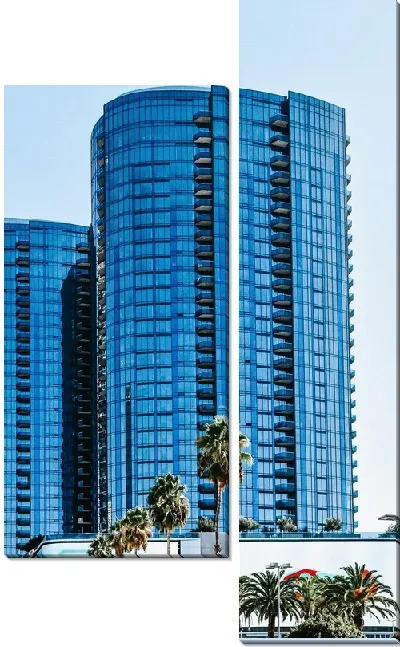 Модульная картина Высотка в Лос-Анджелесе