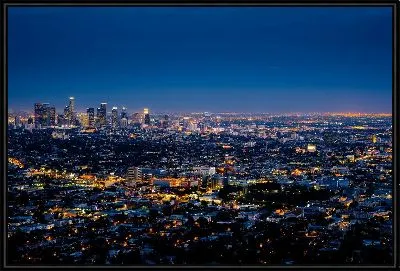 Картина Ночной вид на Лос-Анджелес