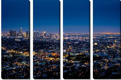 Ночной вид на Лос-Анджелес