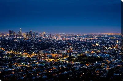 Ночной вид на Лос-Анджелес