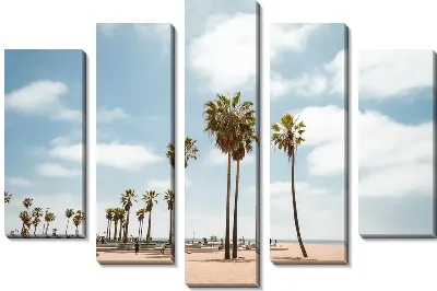 Модульная картина Пляж в Лос-Анджелесе №9