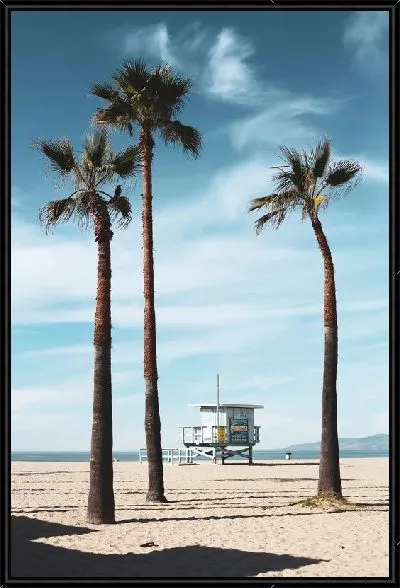 Картина Пальмы на пляже Лос-Анджелеса №4