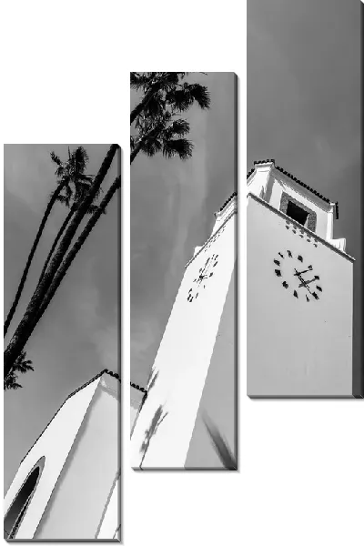 Модульная картина Башня с часами в Лос-Анджелесе