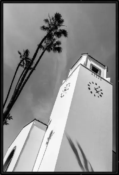 Картина Башня с часами в Лос-Анджелесе