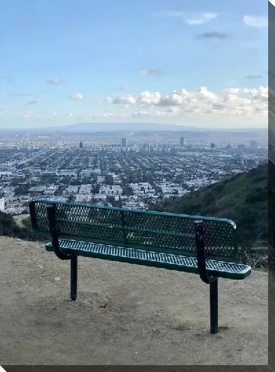 Постер Скамейка перед Лос-Анджелесом