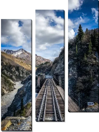 Модульная картина Железная дорога №20